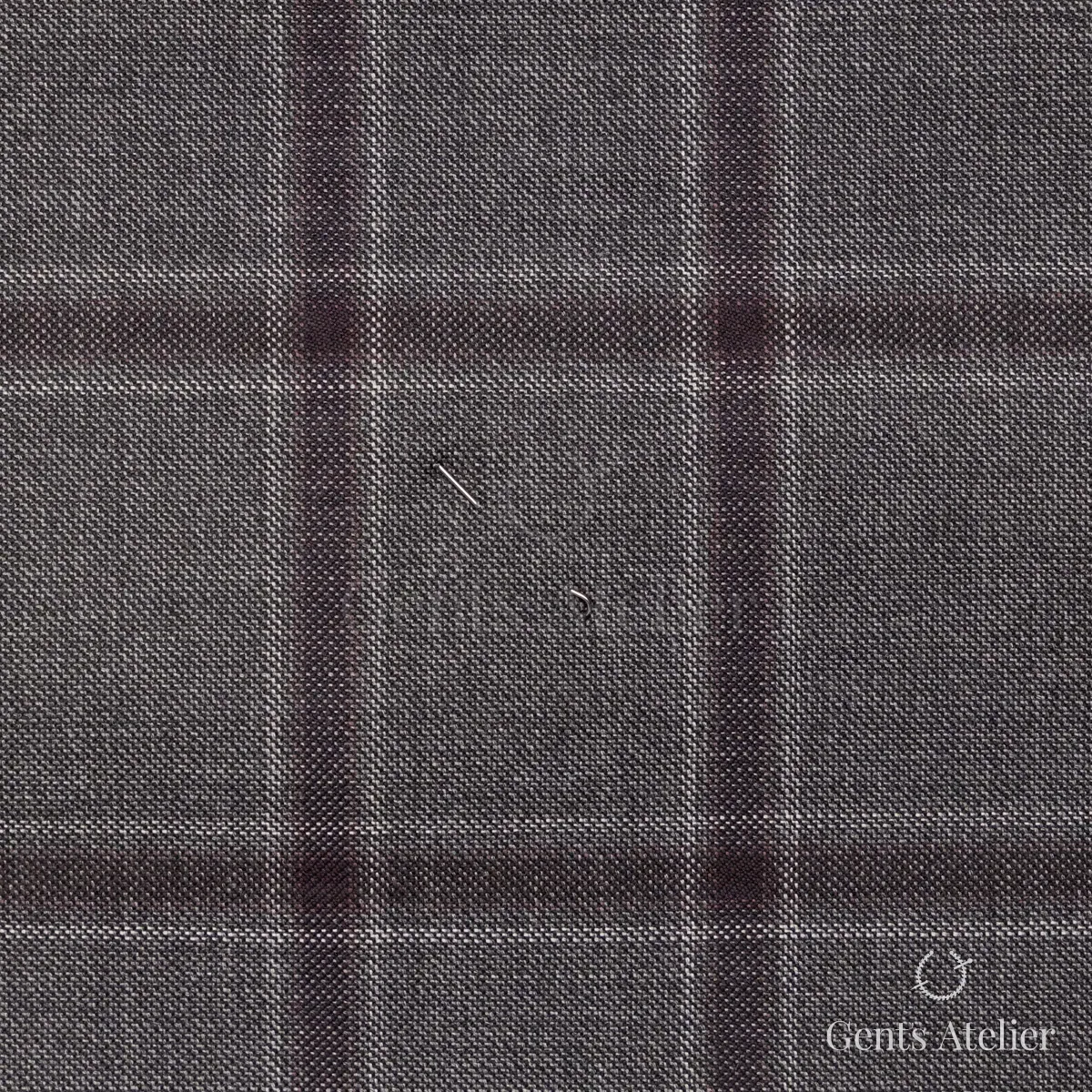 Костюм из Stylbiella 30508/16 — серо-коричневый, 100% Шерсть