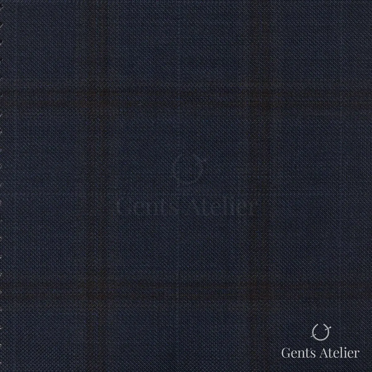 Костюм из Guabello TRG3974 — тёмно-синий, 100% шерсть