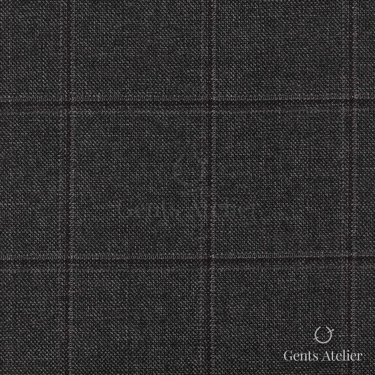 Костюм из Guabello TRG3976 — тёмно-серый, 100% шерсть
