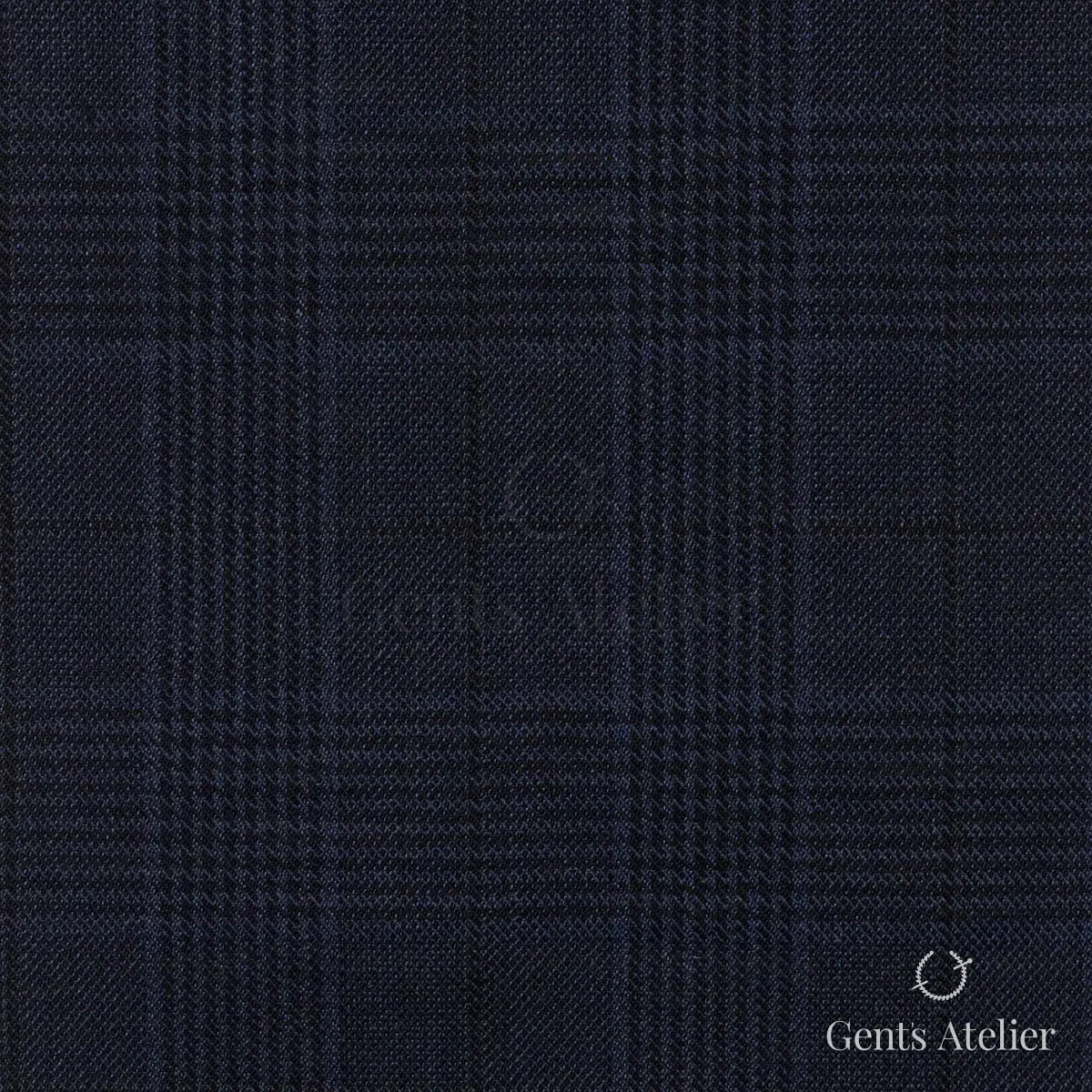 Костюм из Iniziare JX3951 — тёмно-синий, 100% шерсть