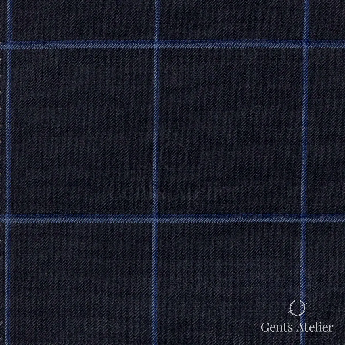 Костюм из Iniziare JX3156 — тёмно-синий, 100% шерсть