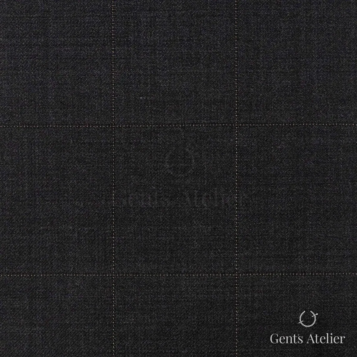 Костюм из Iniziare JX006 — тёмно-серый, 100% шерсть