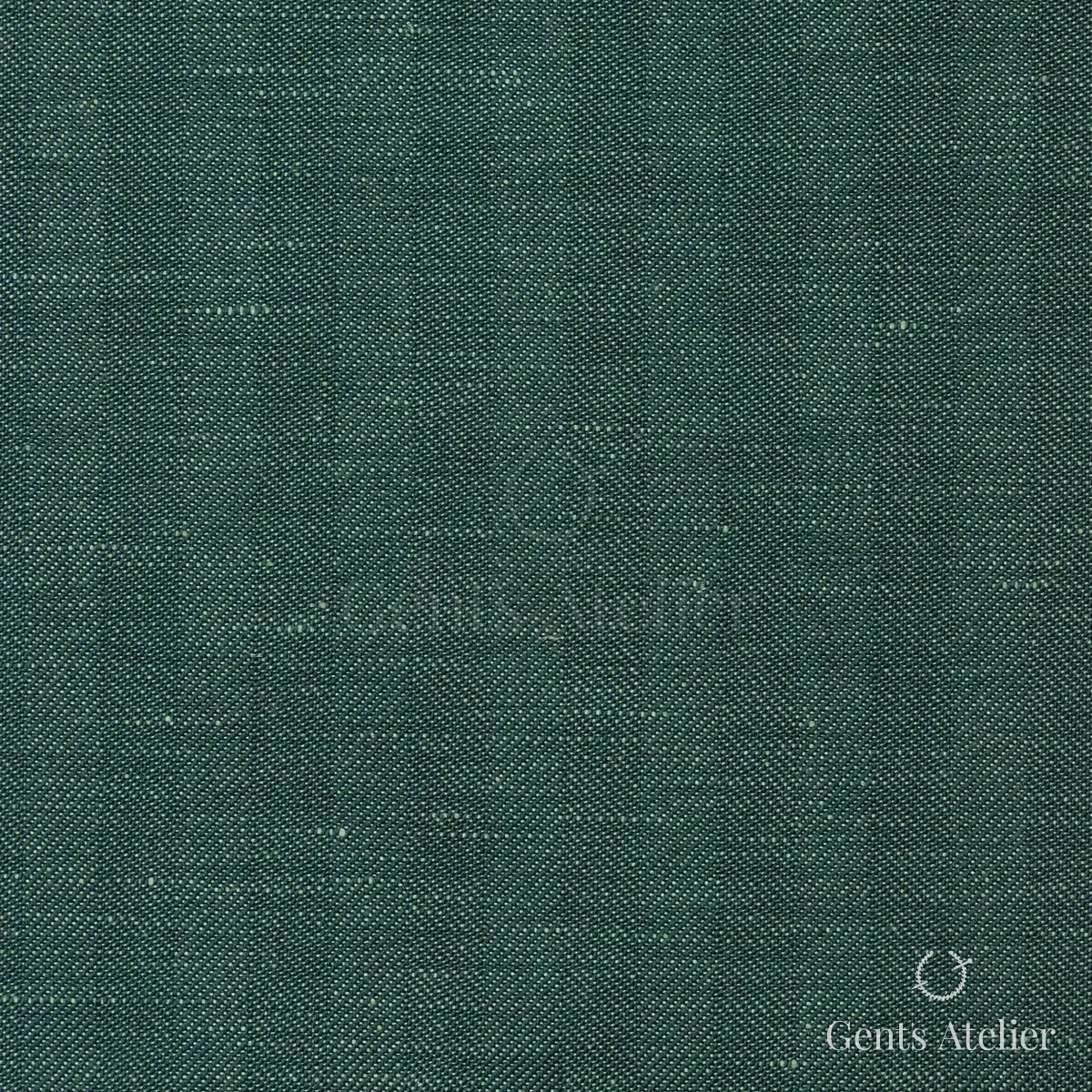 Костюм из Dormeuil TD882202 — тёмно-зелёный, 60% шерсть, 40% лён
