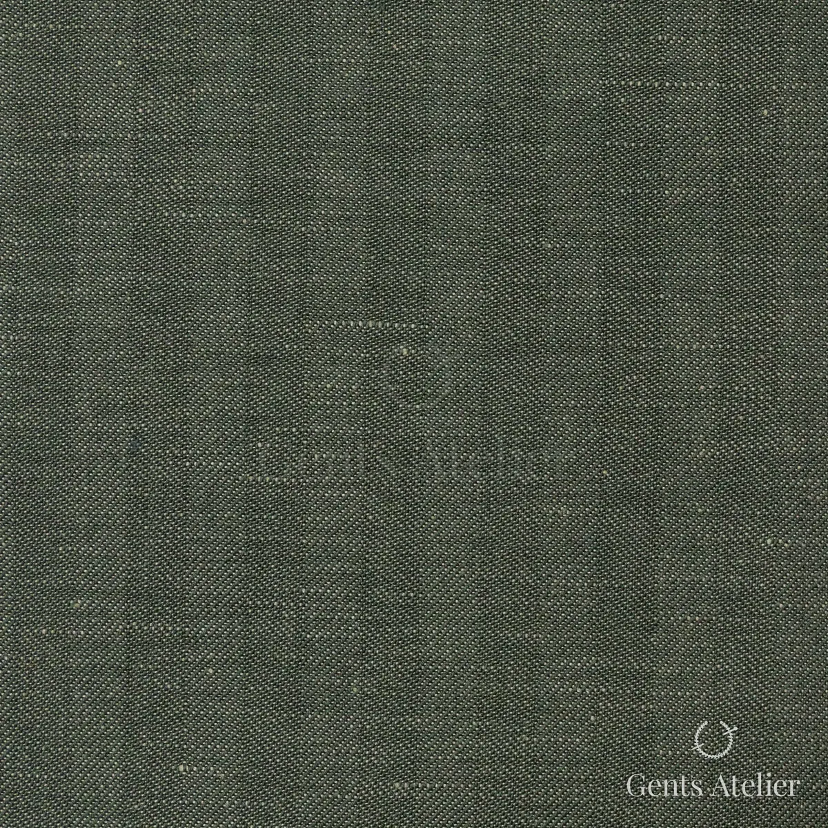 Костюм из Dormeuil TD882206 — тёмно-зелёный, 60% шерсть, 40% лён