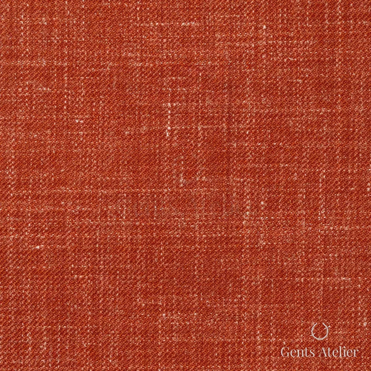 Костюм из Dormeuil TD882110 — терракотовый, 83% шерсть, 17% лён