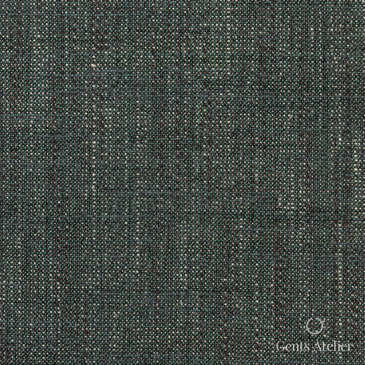 Костюм из Dormeuil TD881152 — тёмно-зелёный, 35% шерсть, 23% бамбук, 22% шёлк, 20% лён