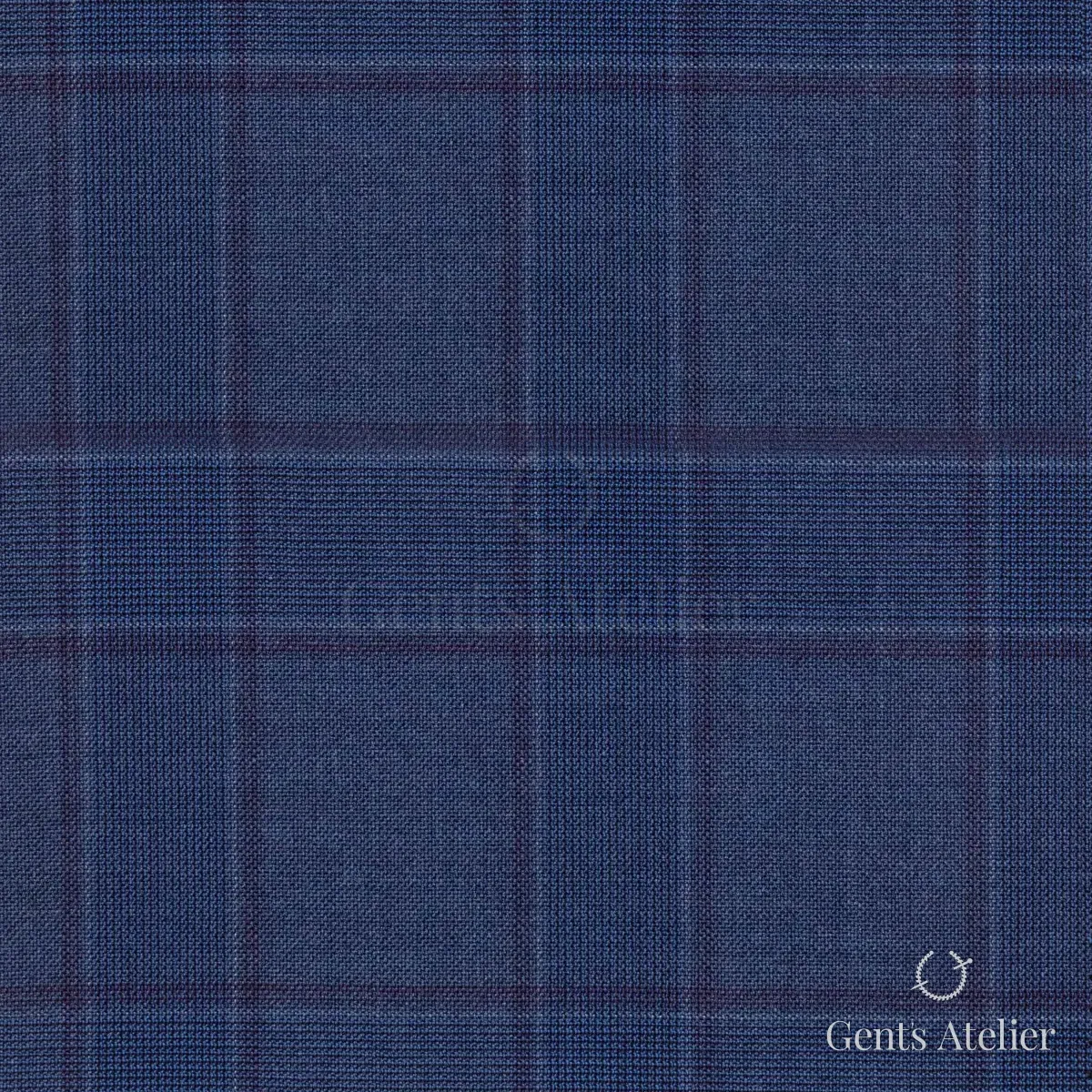 Костюм из Huddersfield 152701-B — синий, 100% шерсть