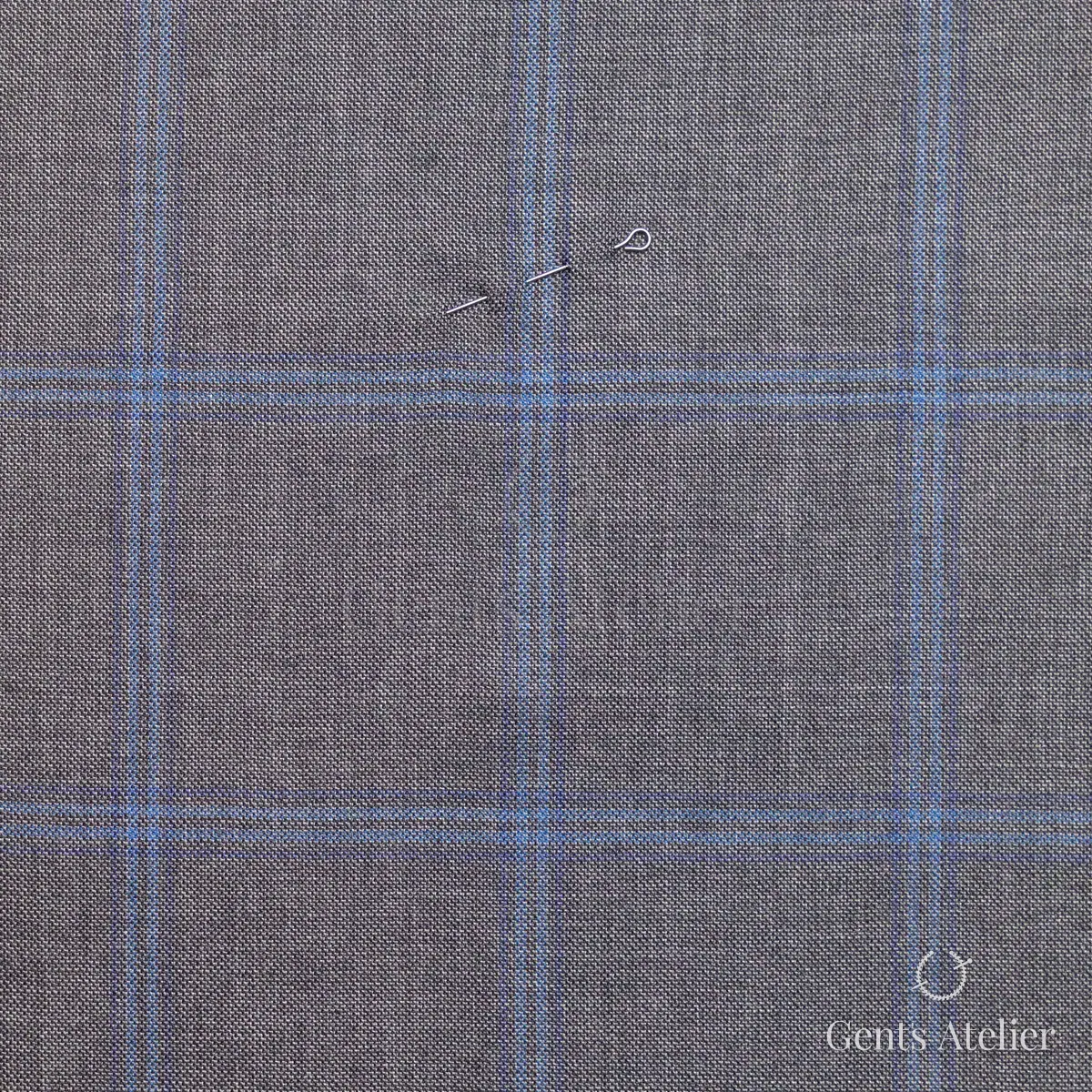 Костюм из Huddersfield 152724-B — тёмно-серый, 85% шерсть, 15% шёлк