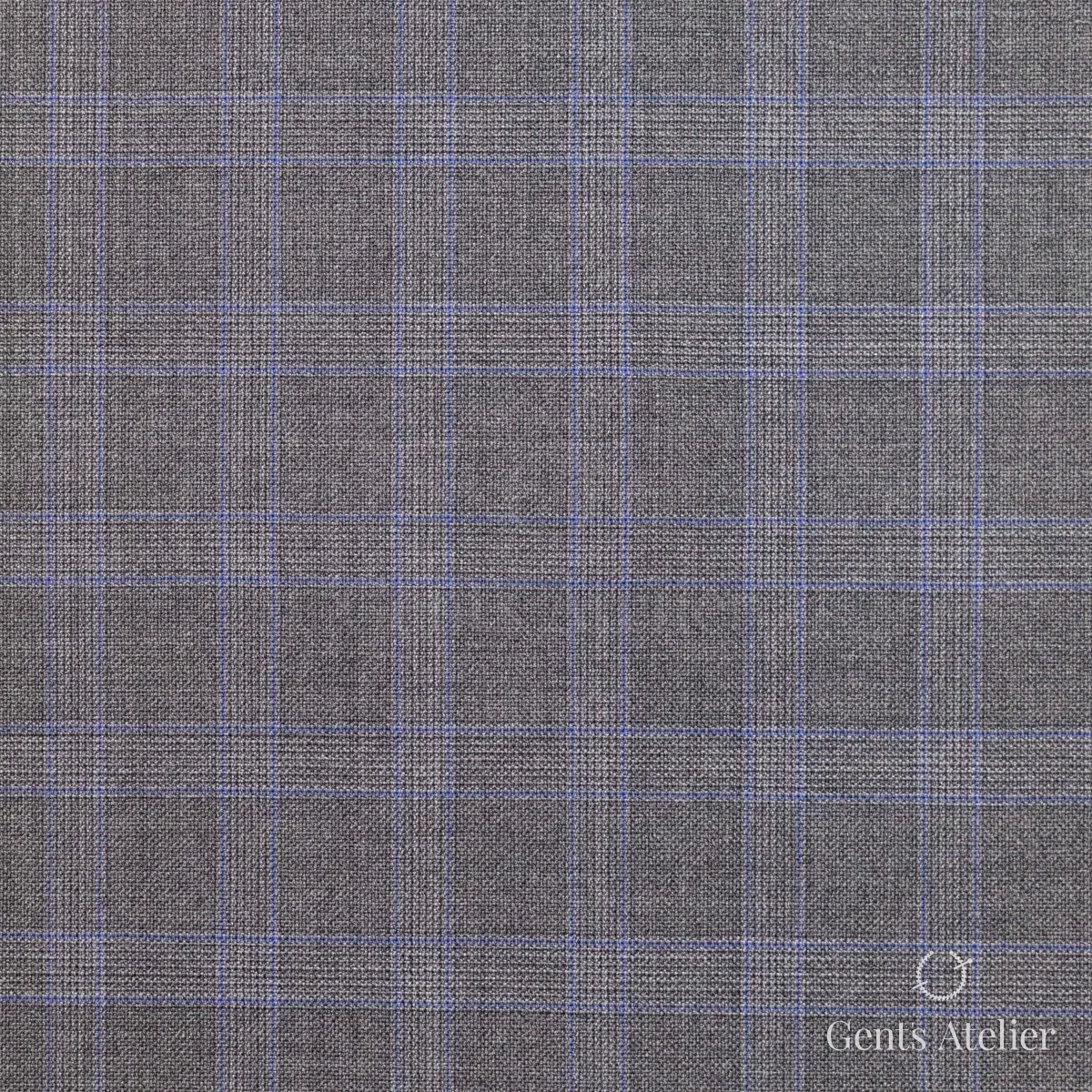 Костюм из Huddersfield 152729-B — серый, 100% шерсть