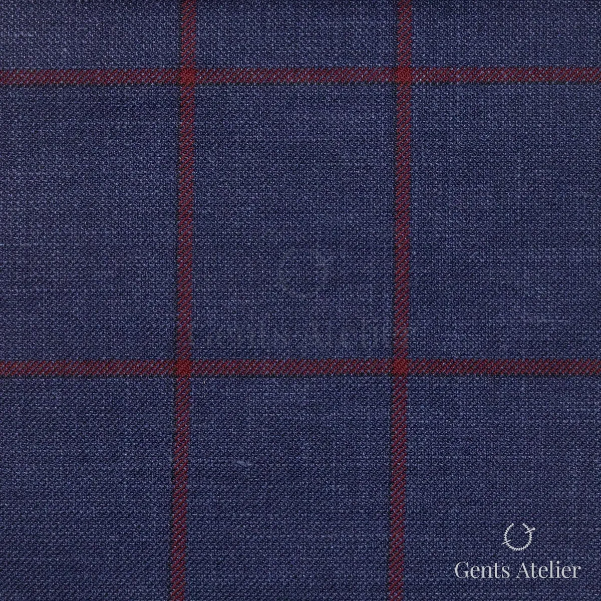 Костюм из Huddersfield 252827-B — тёмно-синий, 75% шерсть, 15% шёлк, 10% лён