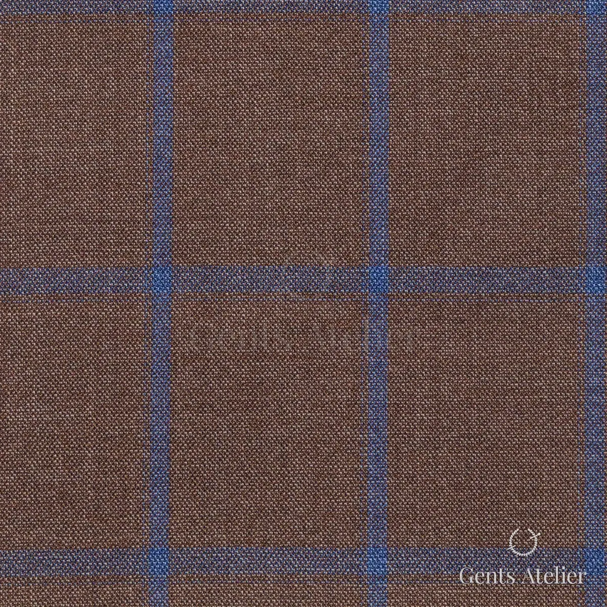 Костюм из Huddersfield 252831-B — коричневый, 100% шерсть