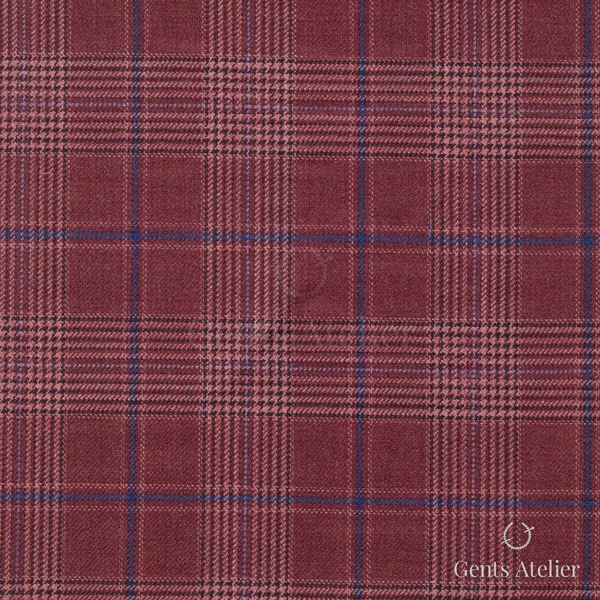 Костюм из Huddersfield 252852-A — тёмно-бордовый, 100% шерсть