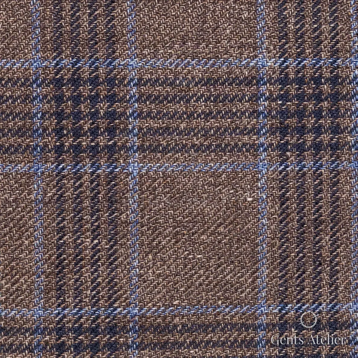 Костюм из Huddersfield 254804-B — коричневый, 55% лён, 25% шёлк, 20% хлопок