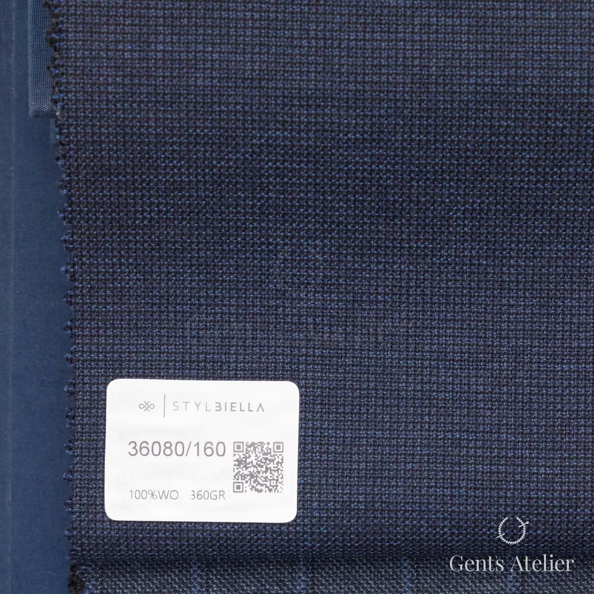 Зимний костюм из Stylbiella 36080/160 — тёмно-синий, 100% шерсть
