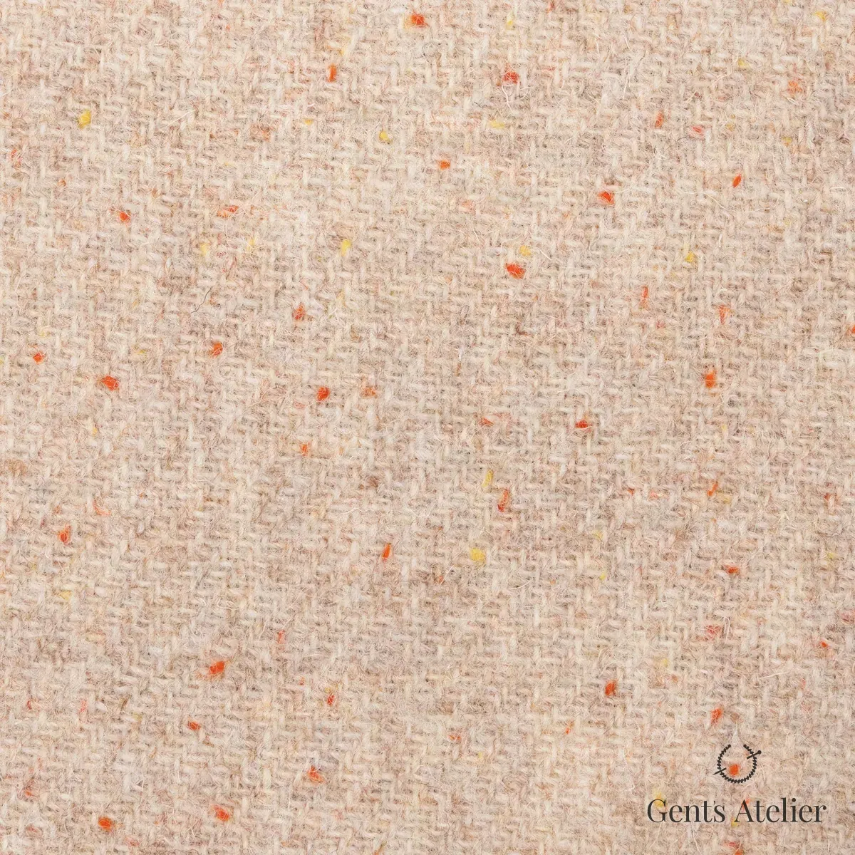 Пальто из Harris Tweed LB002087 — бежевый, 100% шерсть