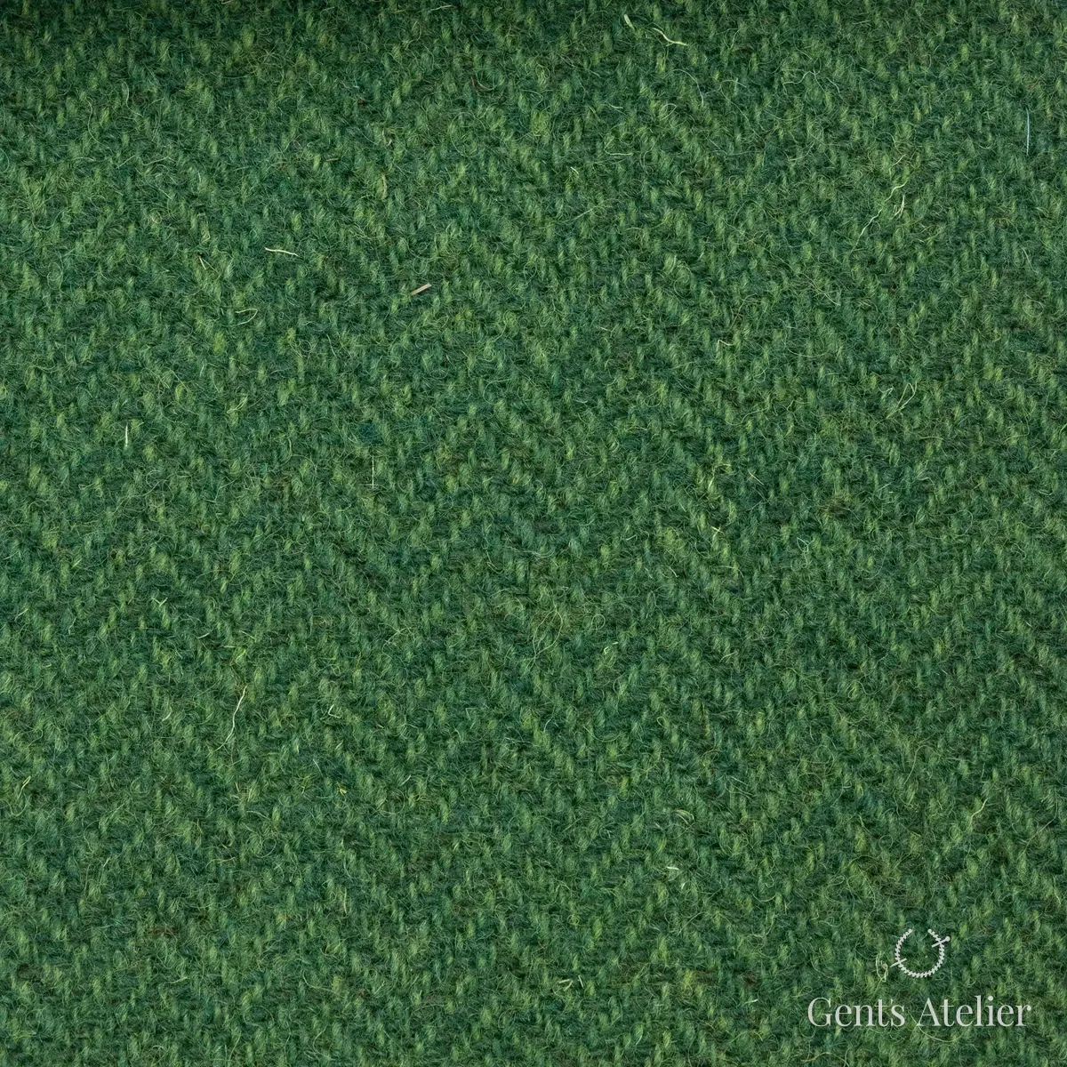 Пальто из Harris Tweed LB000184 — зелёный, 100% шерсть