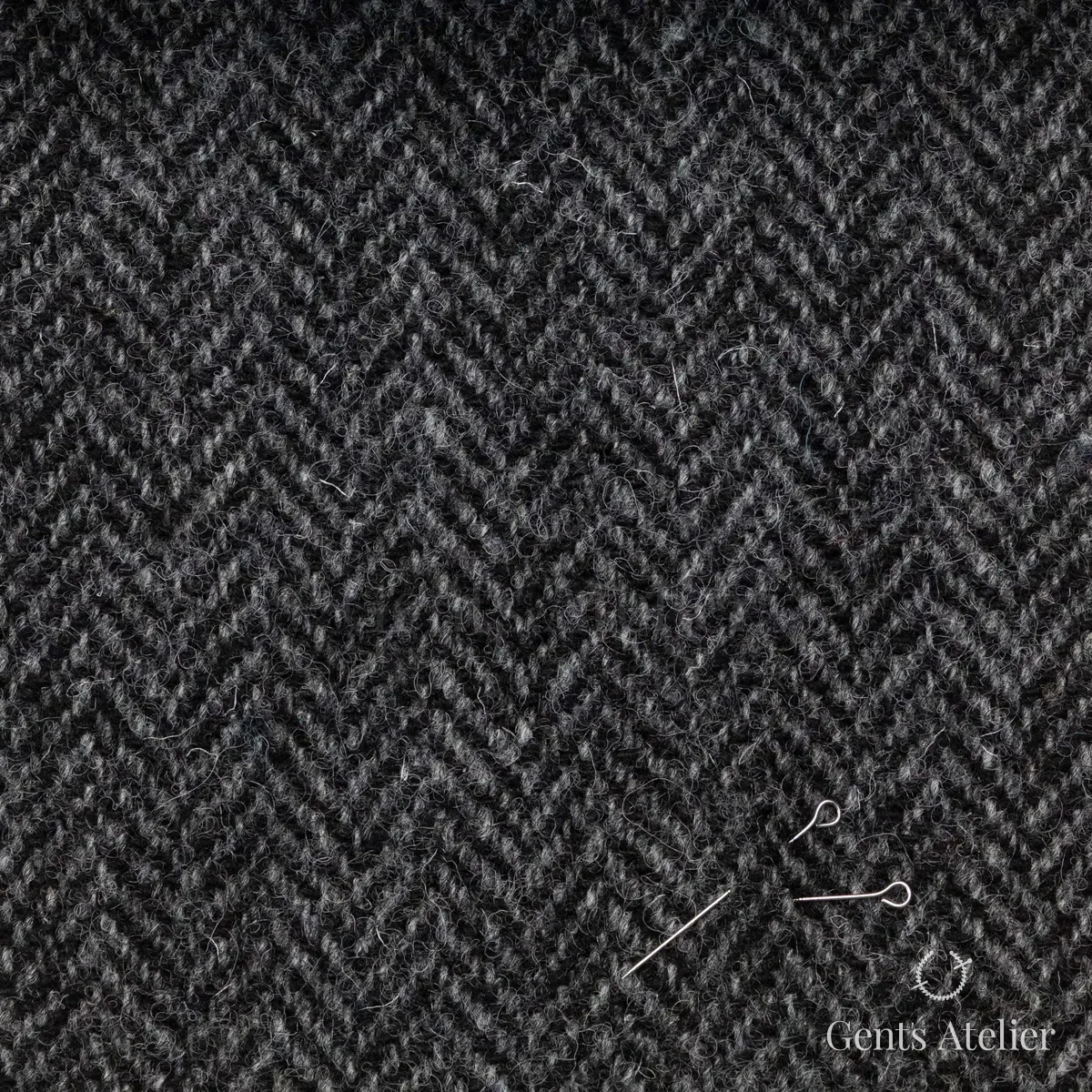 Костюм из Harris Tweed LB000180 — угольный, 100% шерсть