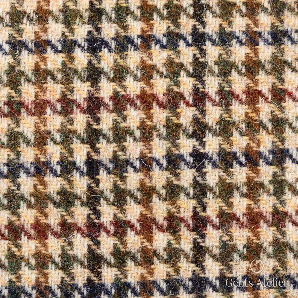 Пальто из Harris Tweed LB000614 — кремовый, 100% шерсть