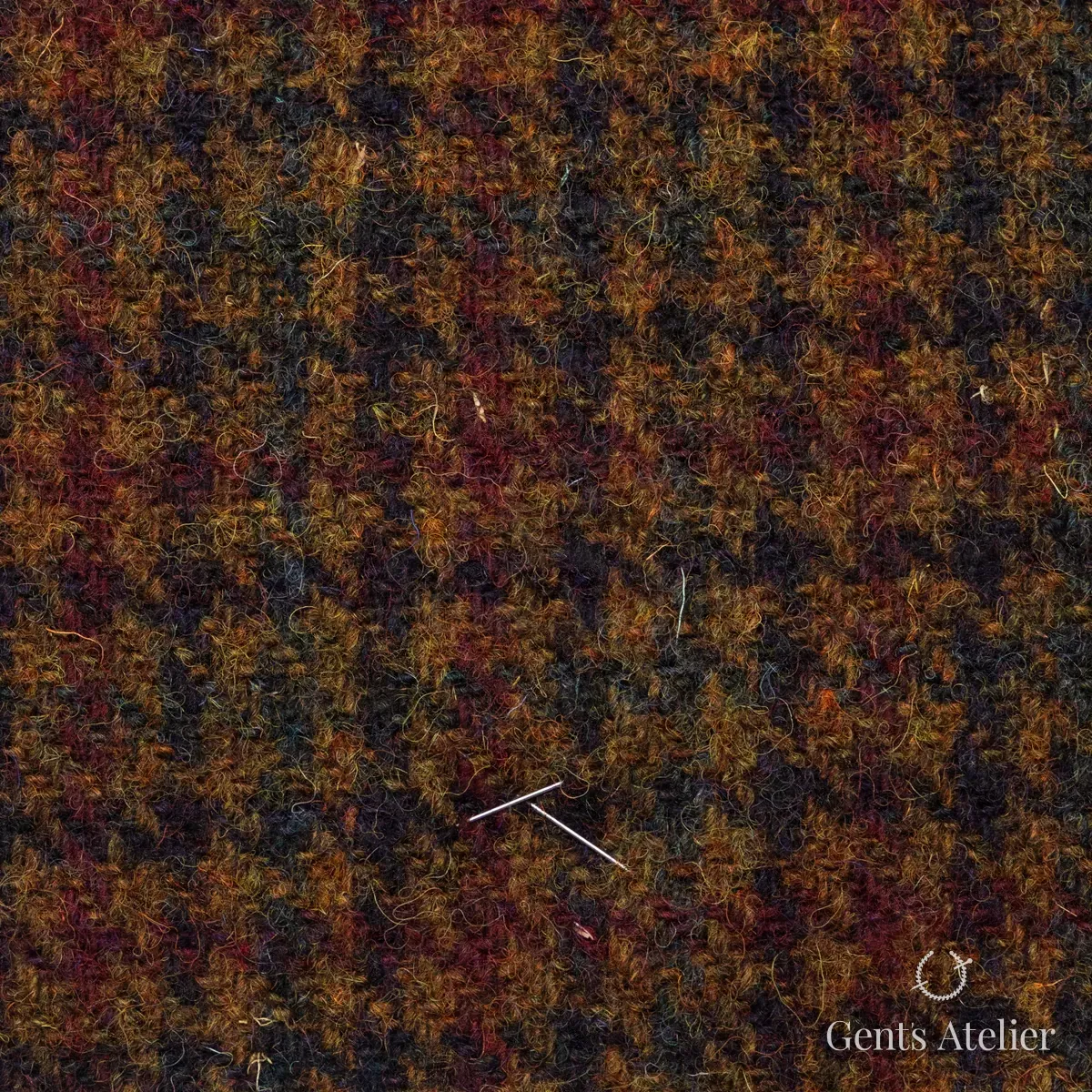 Пальто из Harris Tweed LB000699 — терракотовый, 100% шерсть