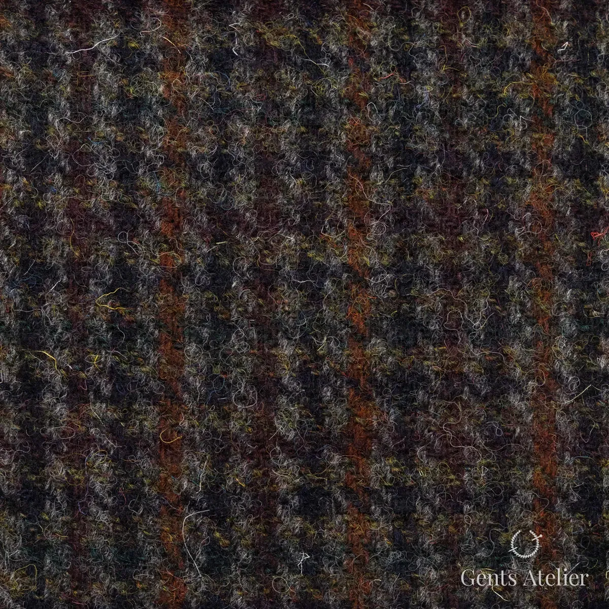 Пальто из Harris Tweed LB003730 — терракотовый, 100% шерсть