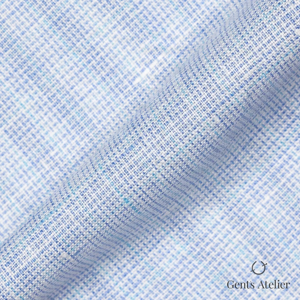 Сорочка из James Fabric 93282 001 — голубой, 100% Лён