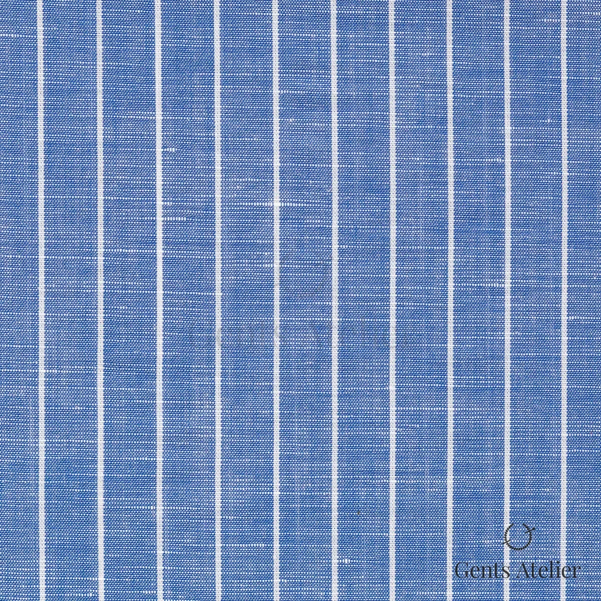 Сорочка из James Fabric 62223 003 — синий, 66% Хлопок, 34% Лён