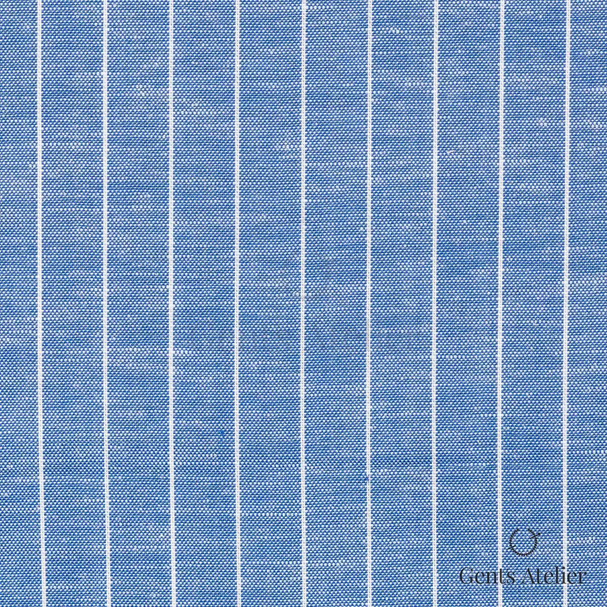 Сорочка из James Fabric 46163 003 — синий, 58% Хлопок, 28% Лиоцелл, 14% Лён
