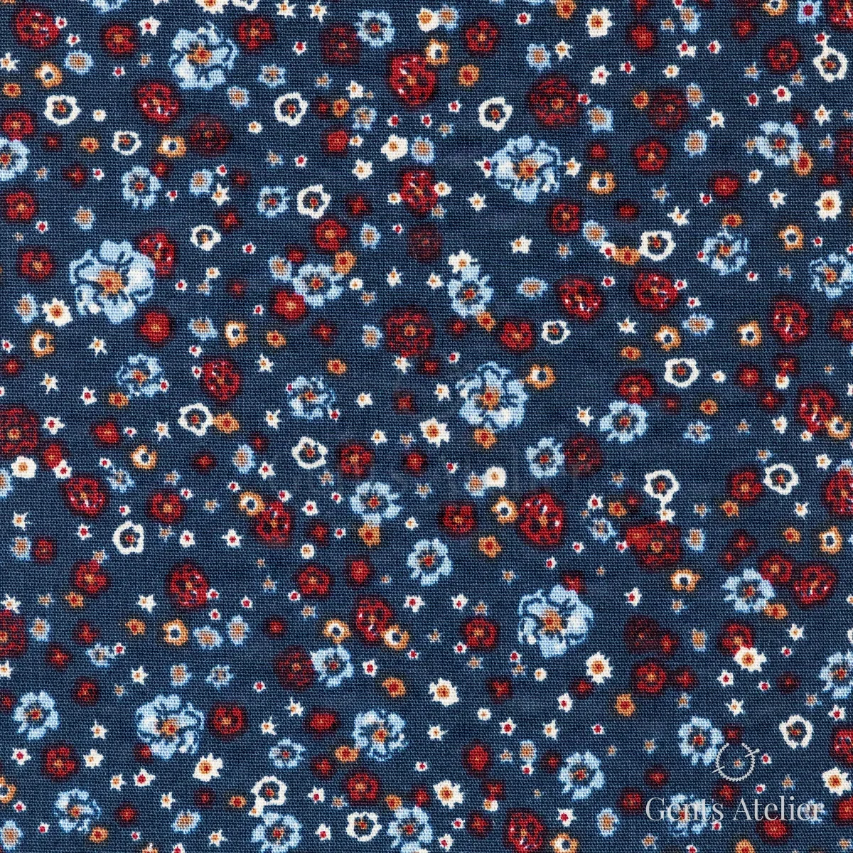 Сорочка из James Fabric 68235 003 — тёмно-синий, 58% Хлопок, 42% нечитаемо (символ на бирке неразборчив)