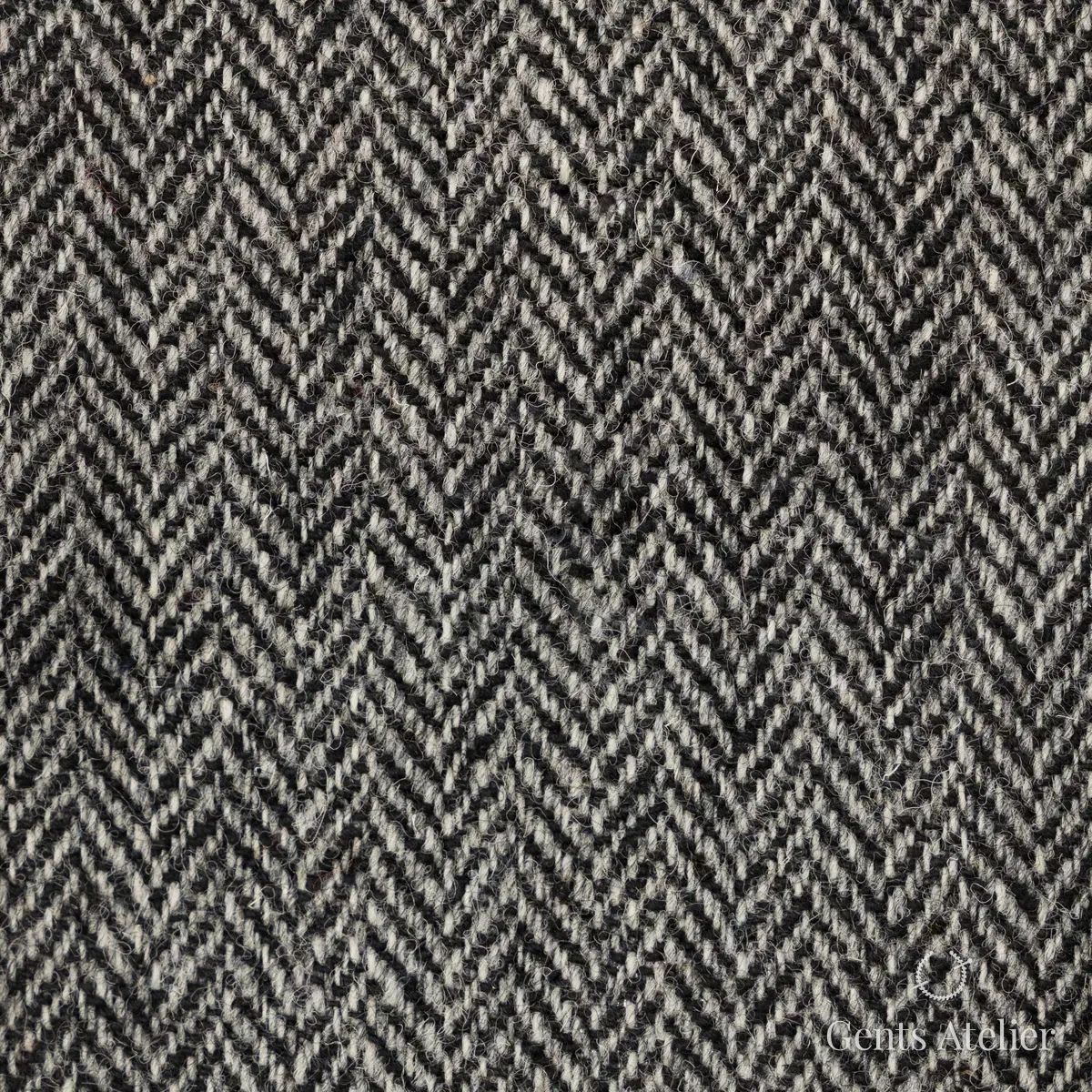 Пальто из Harris Tweed LB000163 — серый, 100% шерсть