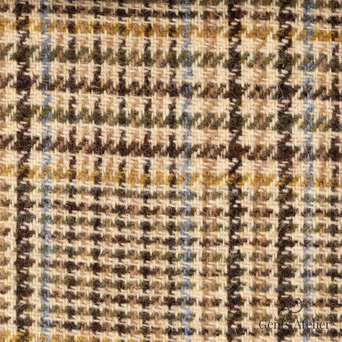 Пальто из Harris Tweed LB002154 — бежевый, 100% шерсть