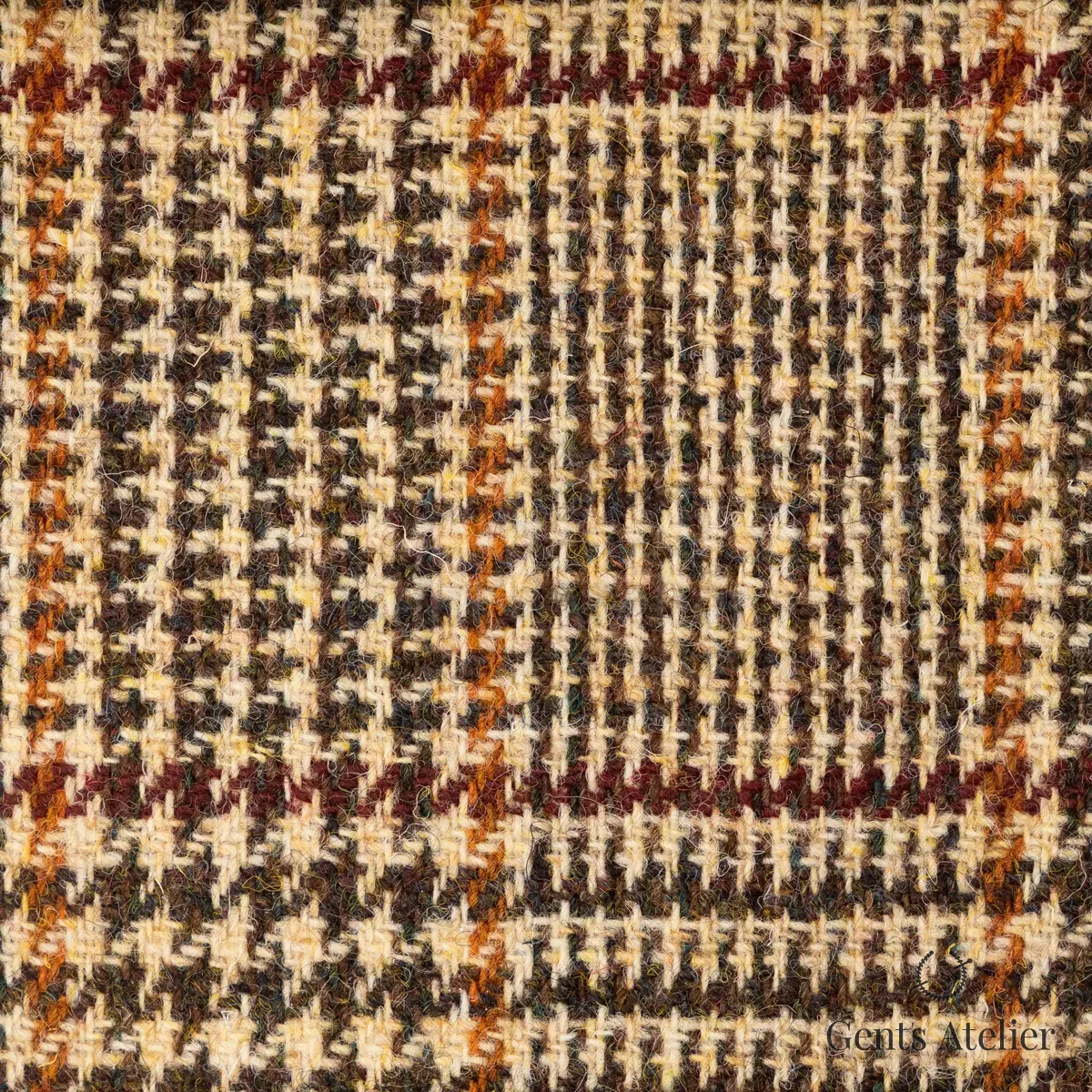Пальто из Harris Tweed LB002177 — бежевый, 100% шерсть