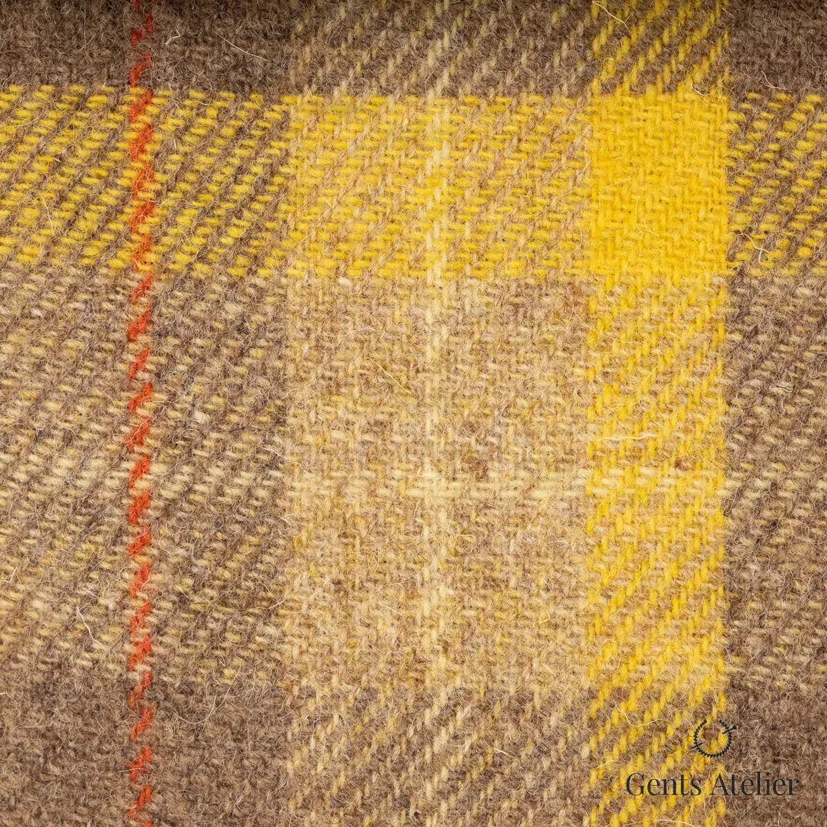 Пальто из Harris Tweed LB003842 — бежевый, 100% шерсть