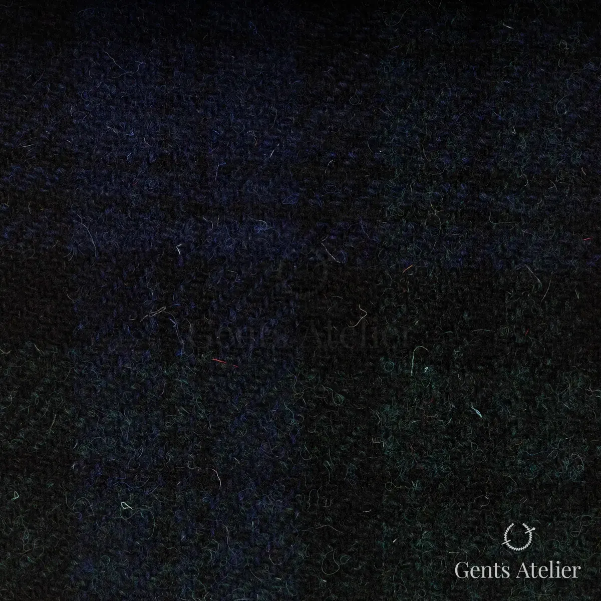 Пальто из Harris Tweed LB003898 — чёрный, 100% шерсть