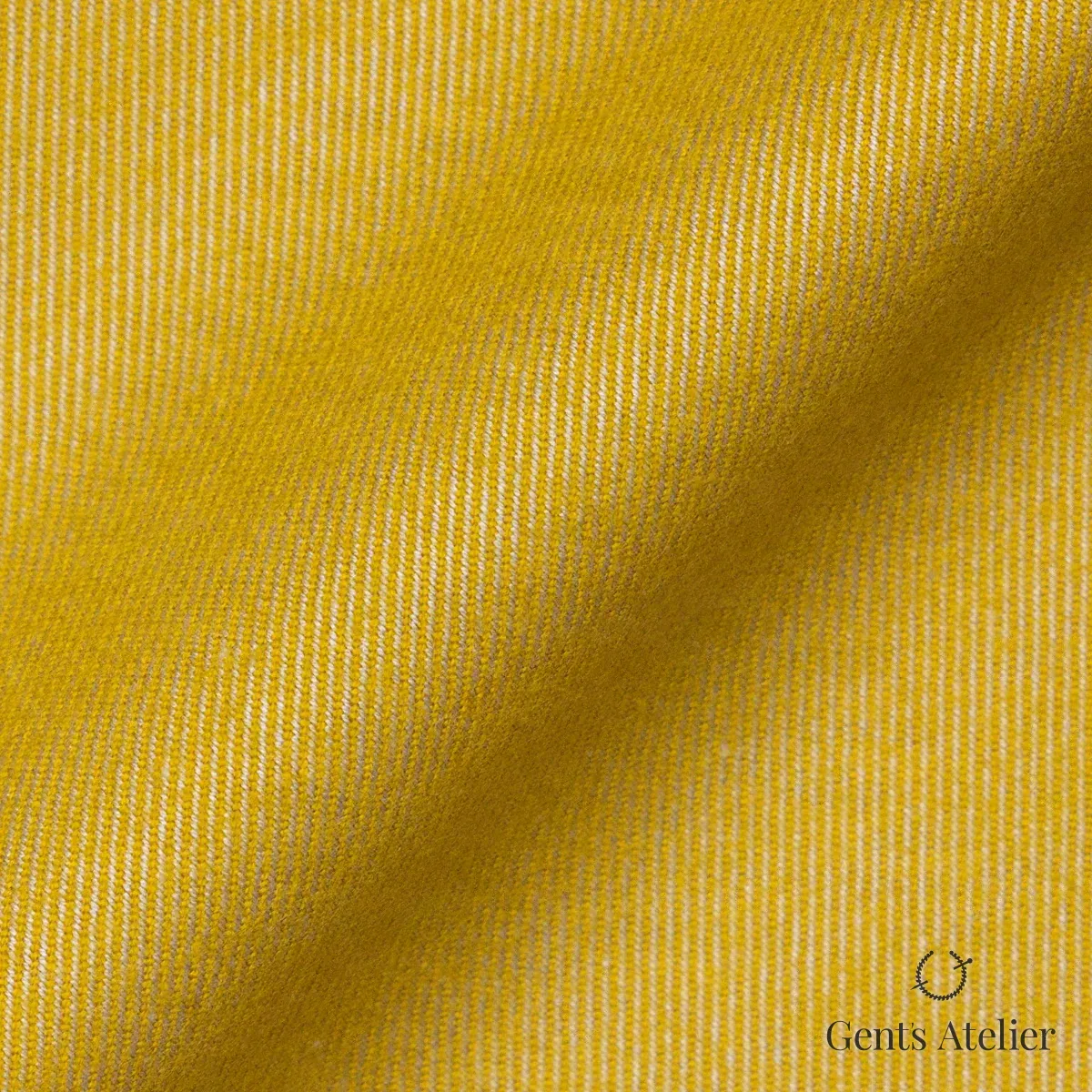 Костюм из James Fabric AW4524-03 — горчичный жёлтый, 70% Хлопок 30% Тенсел