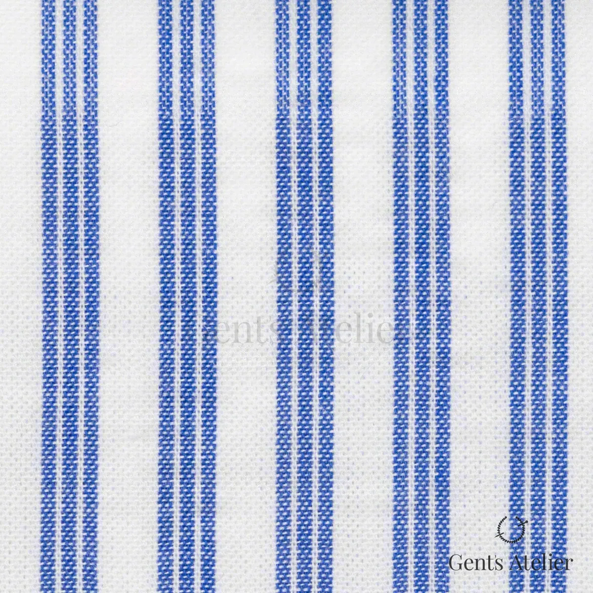 Сорочка из James Fabric 45161 001 — белый в синюю полоску, 100% Хлопок