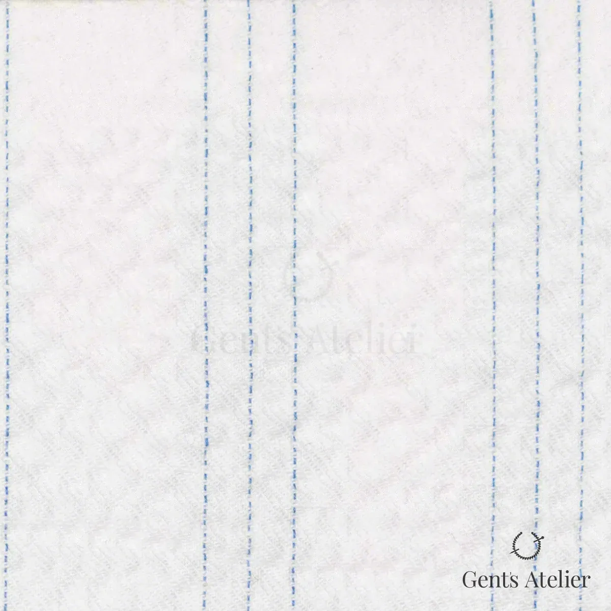 Сорочка из James Fabric 45161 007 — белый в тонкую голубую полоску, 100% Хлопок