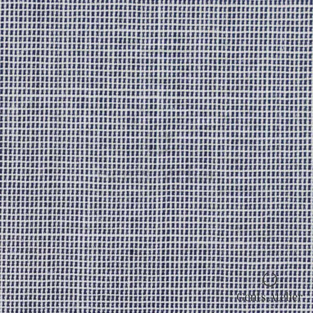 Сорочка из James Fabric 45177 019 — тёмно-синий меланжевый (мелкая клетка, тоньше предыдущей), 65% (Полиэстер/Вискоза TR) 35% Хлопок