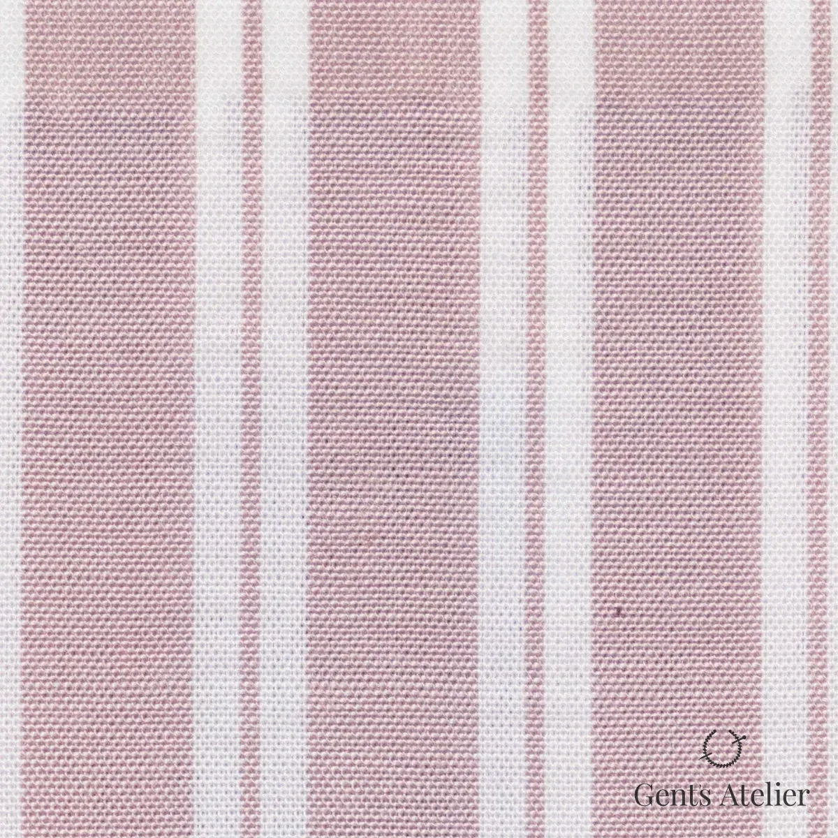 Сорочка из James Fabric 29145 011 — белый с широкой розово-лиловой полосой, 50% Бамбук, 50% Полиэстер