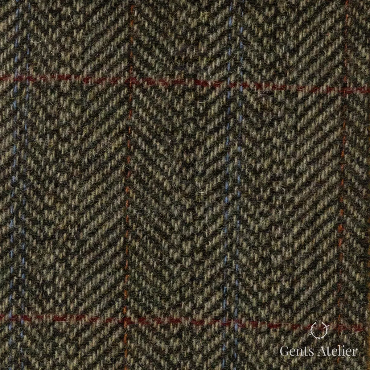 Пальто из Abraham Moon & Sons HR WOOL 3310W/A01 — оливковый, 100% шерсть