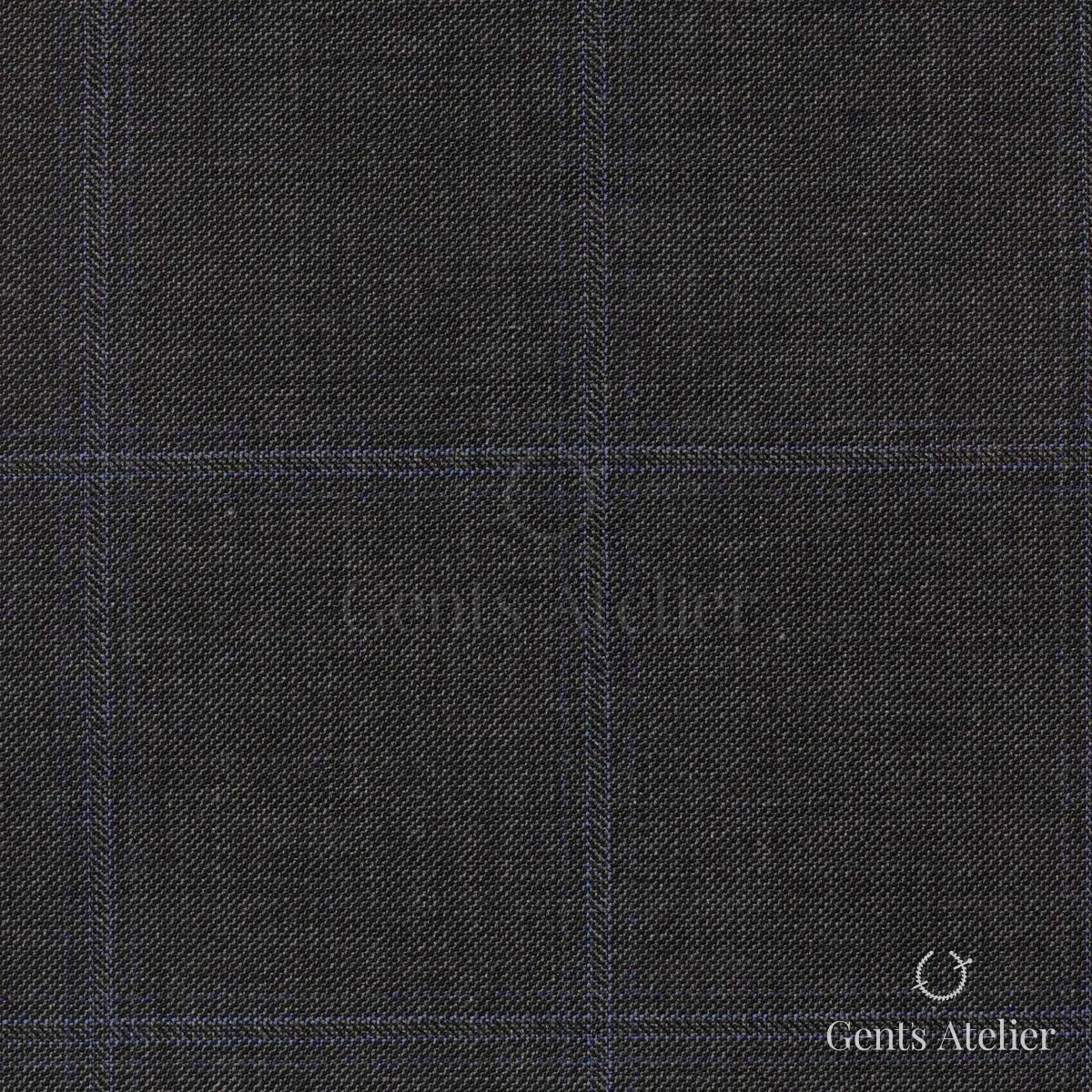 Костюм из Scabal 1502303 — угольно-чёрный, 100%WO