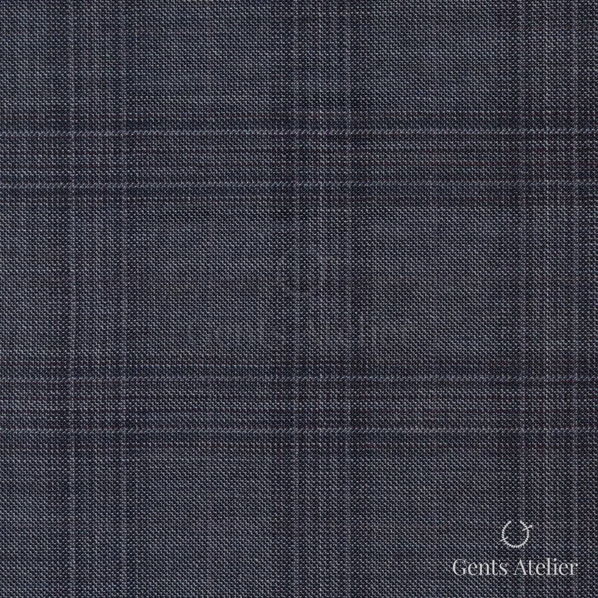 Костюм из Scabal 1502314 — серо-голубой, 100%WO