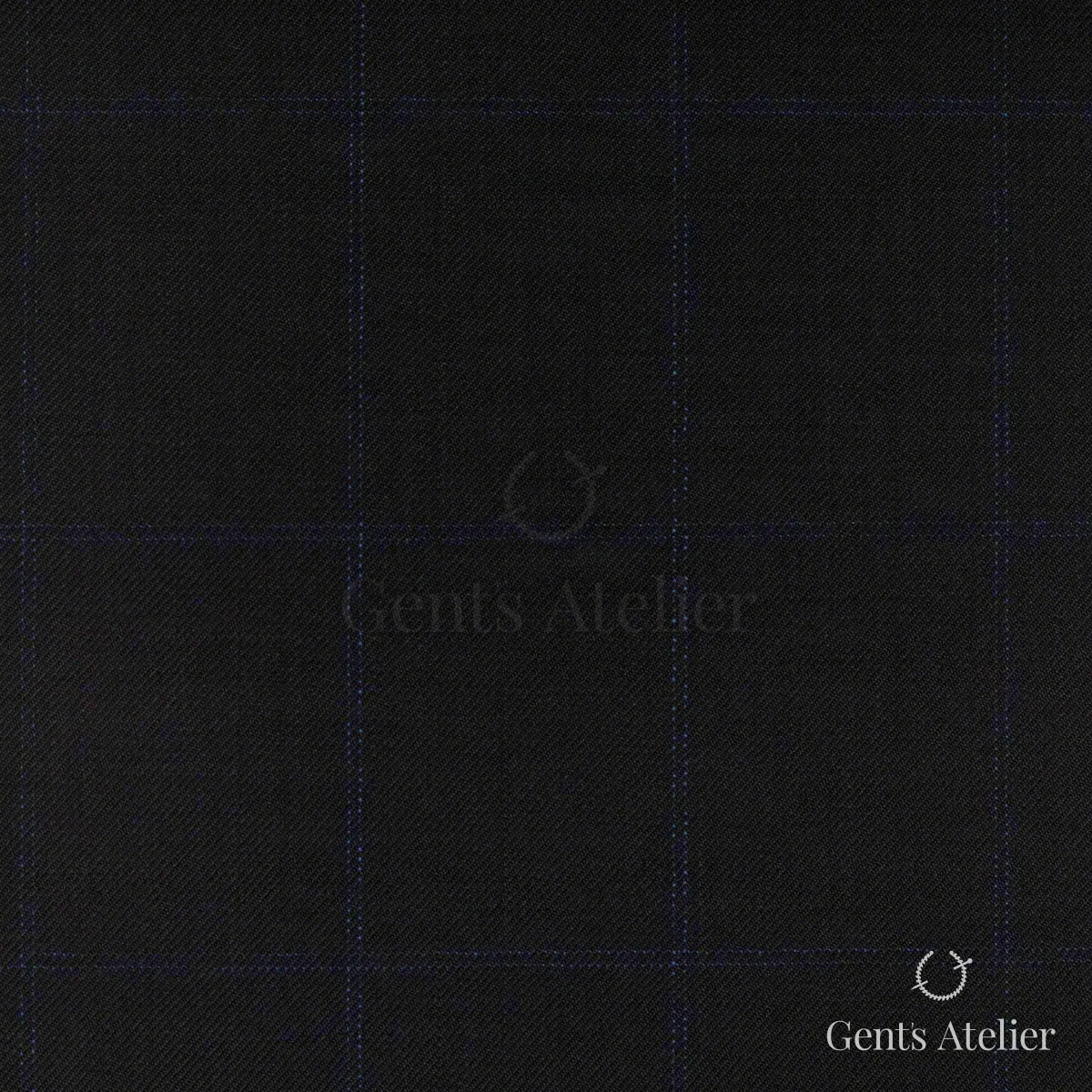 Костюм из Scabal 1500904 — почти чёрный тёмно-синий, 100%WO