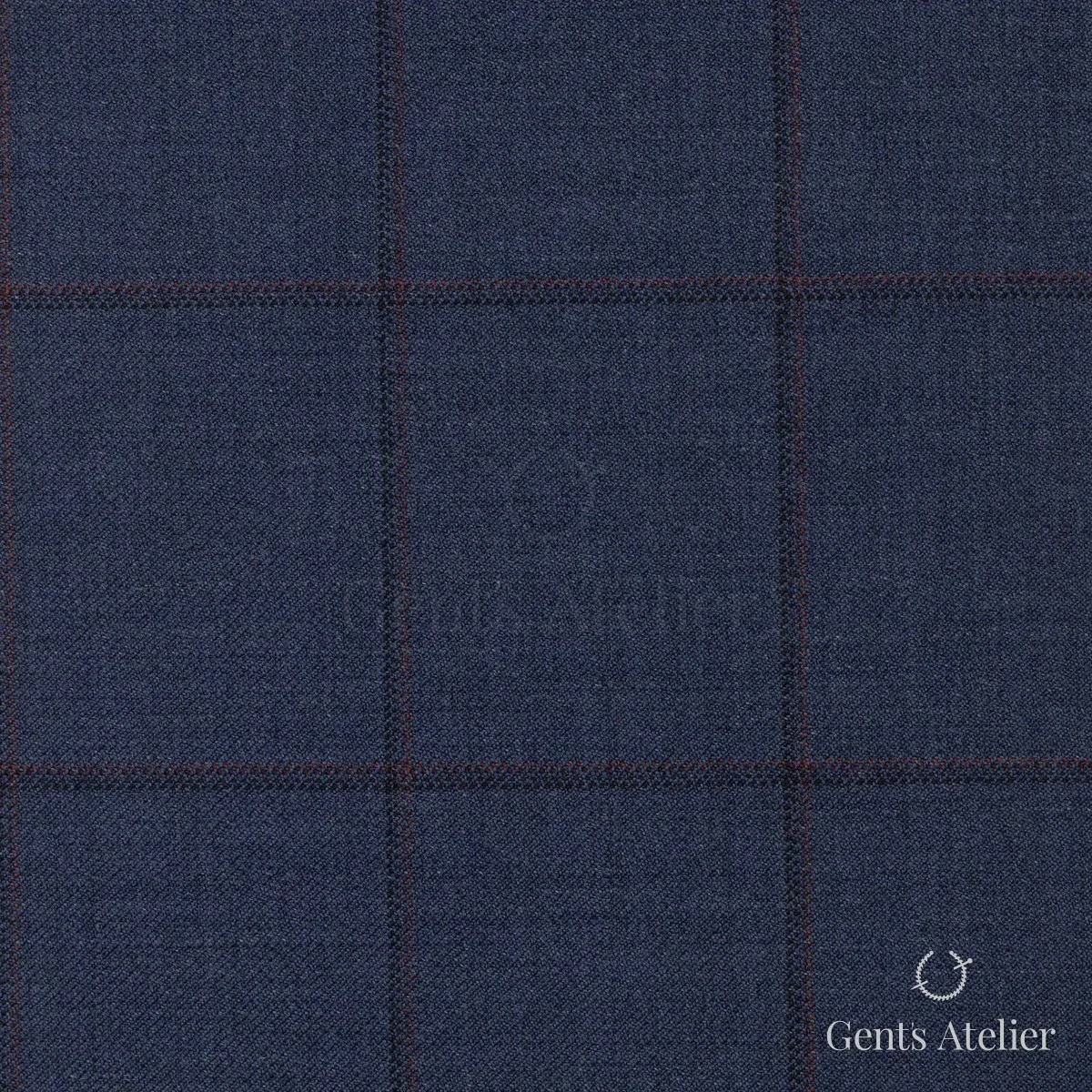 Костюм из Scabal 1501904 — серо-синий, 100%WO