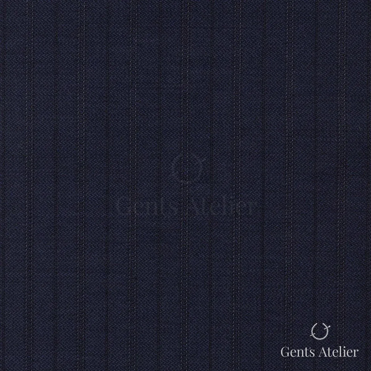 Костюм из Scabal 1501935 — тёмно-синий с белой полоской, 100%WO
