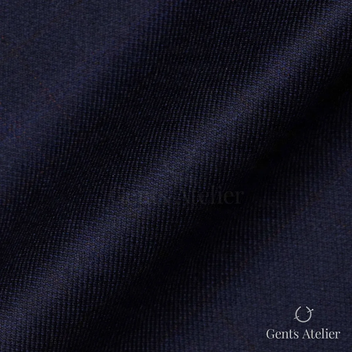 Костюм из Scabal 1502513 — тёмно-синий меланжевый с рыжими вкраплениями, 100%WO