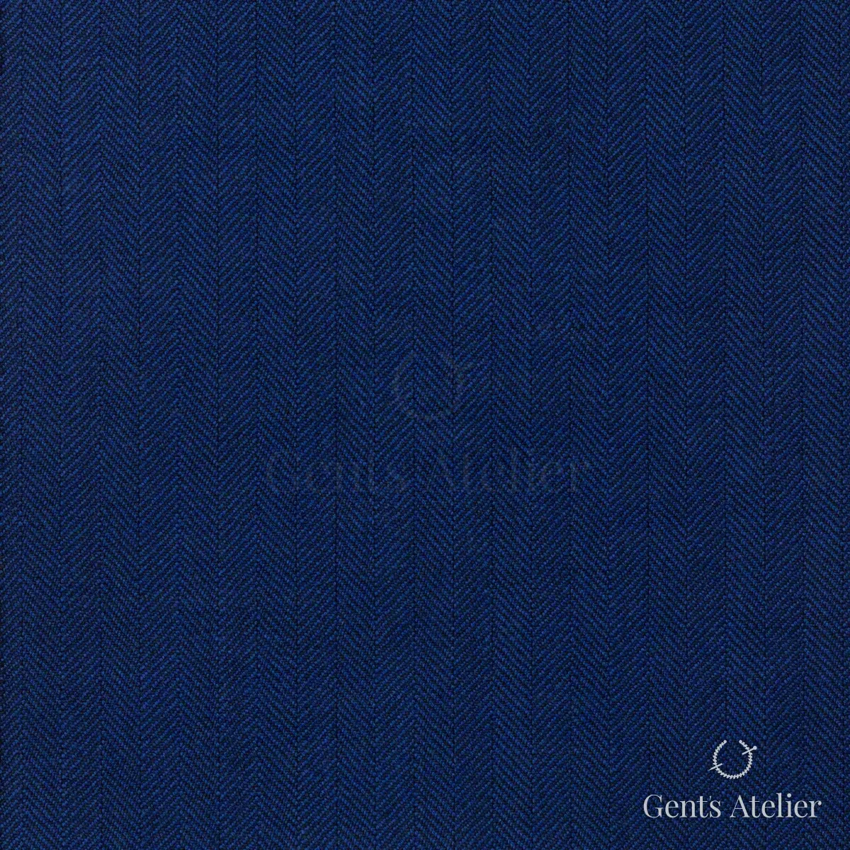 Костюм из Scabal 1502169 — кобальтовый синий, Шерсть + шёлк