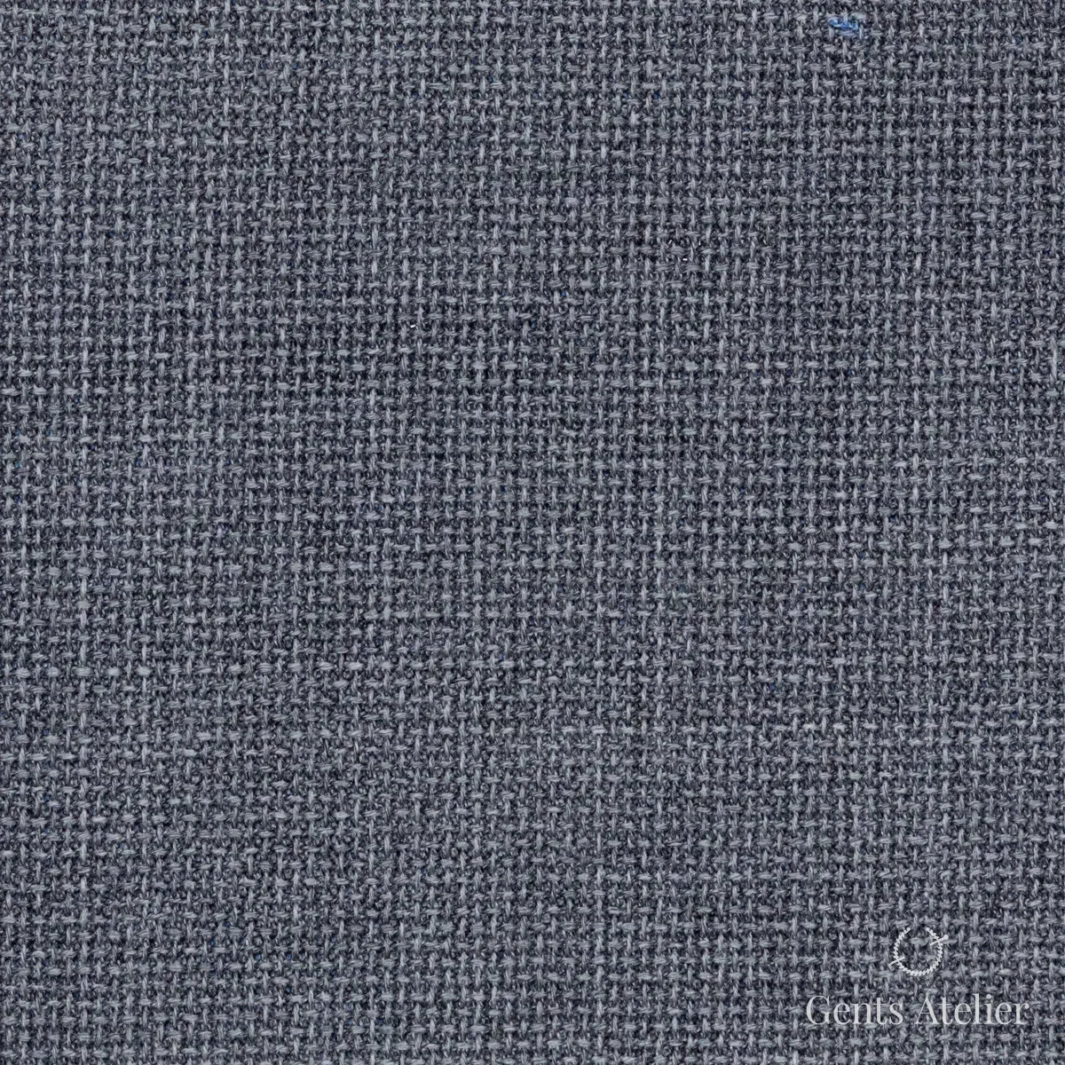 Костюм из Scabal 1502176 — тёмно-серый с синим отливом, Шерсть + шёлк