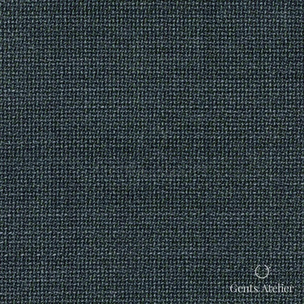 Костюм из Scabal 1502179 — тёмно-зелёный меланж, Шерсть + шёлк