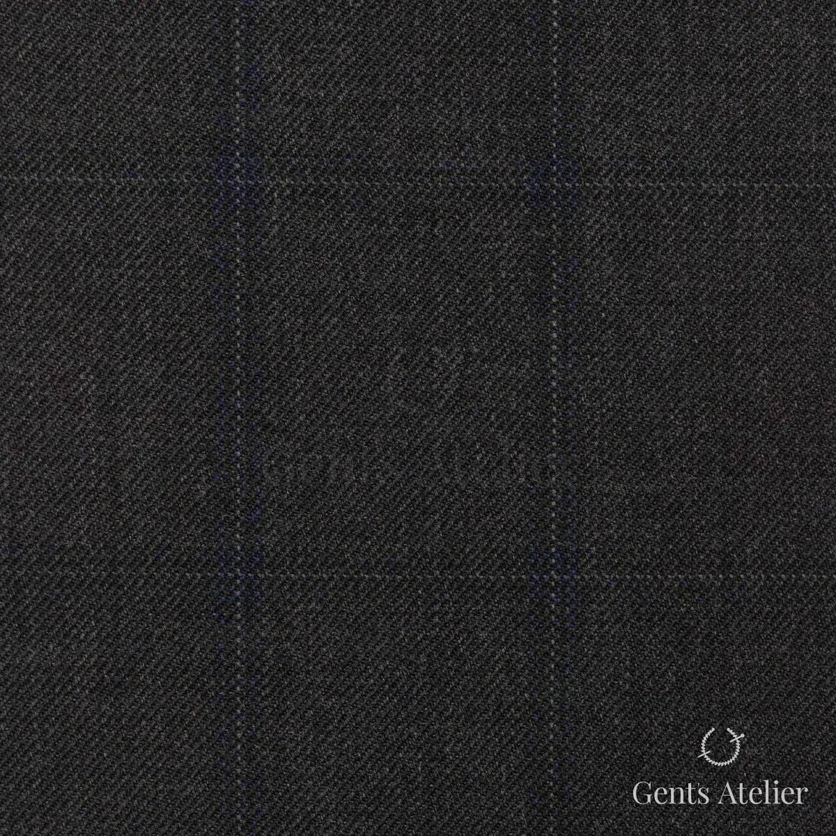 Зимний костюм из Scabal 1501561 — тёмно-серо-коричневый (почти чёрный)