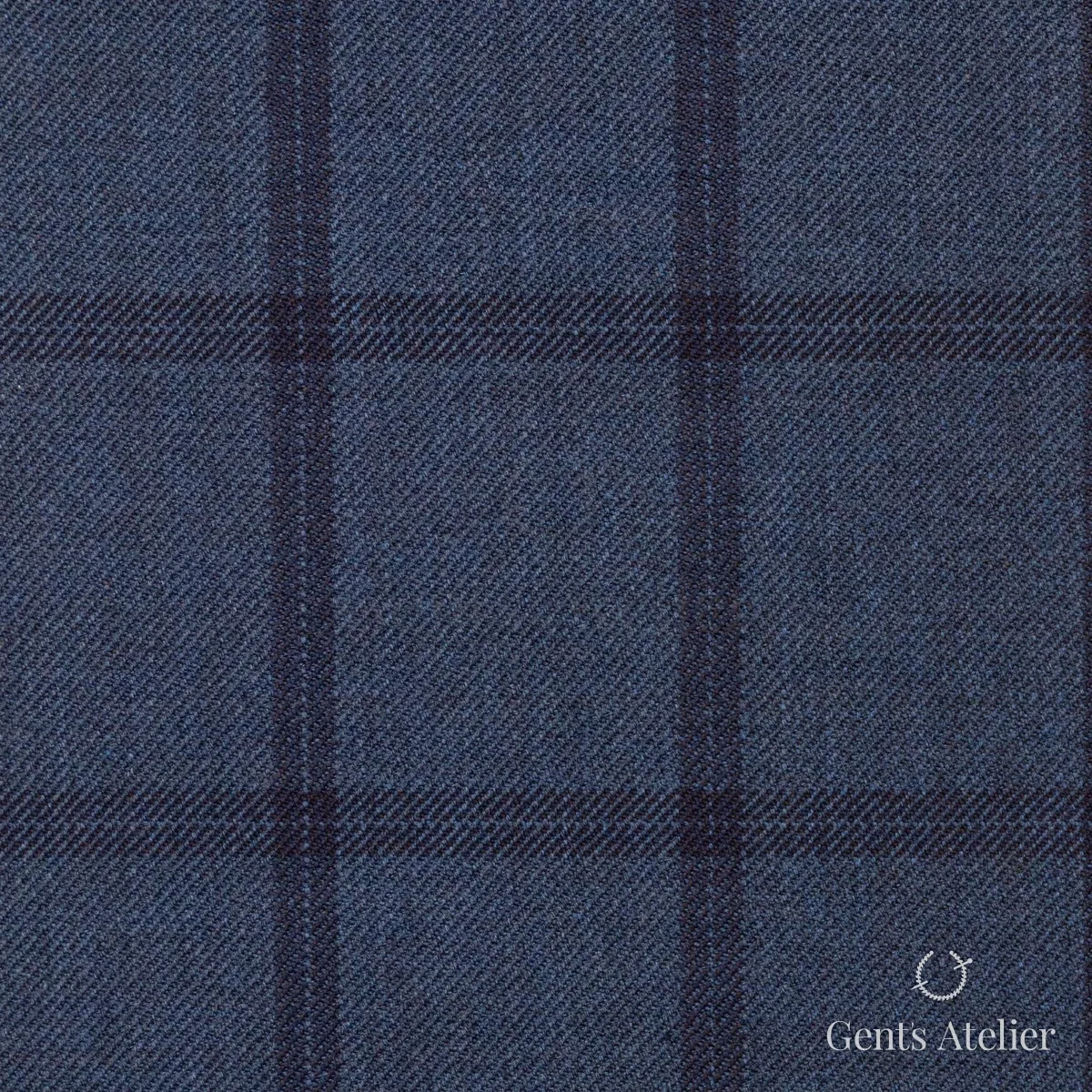 Зимний костюм из Scabal 1501562 — насыщенный синий